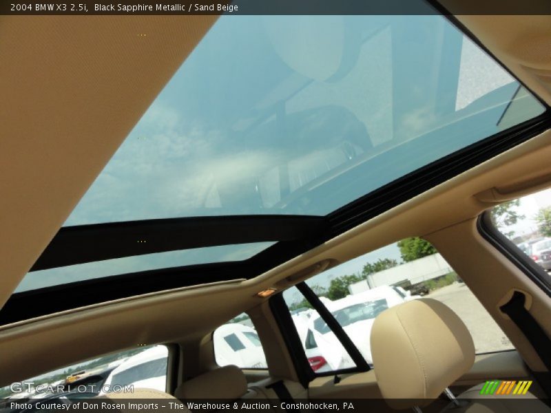 Black Sapphire Metallic / Sand Beige 2004 BMW X3 2.5i