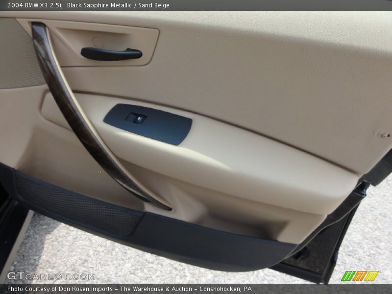 Black Sapphire Metallic / Sand Beige 2004 BMW X3 2.5i