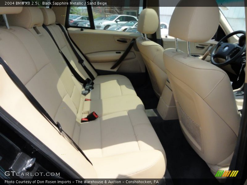 Black Sapphire Metallic / Sand Beige 2004 BMW X3 2.5i