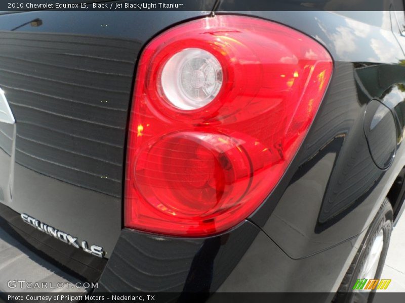 Black / Jet Black/Light Titanium 2010 Chevrolet Equinox LS