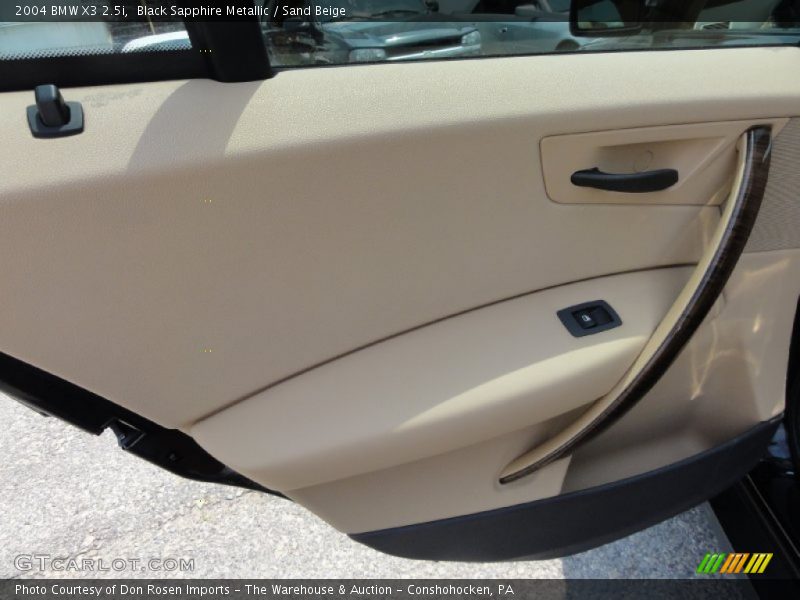 Black Sapphire Metallic / Sand Beige 2004 BMW X3 2.5i