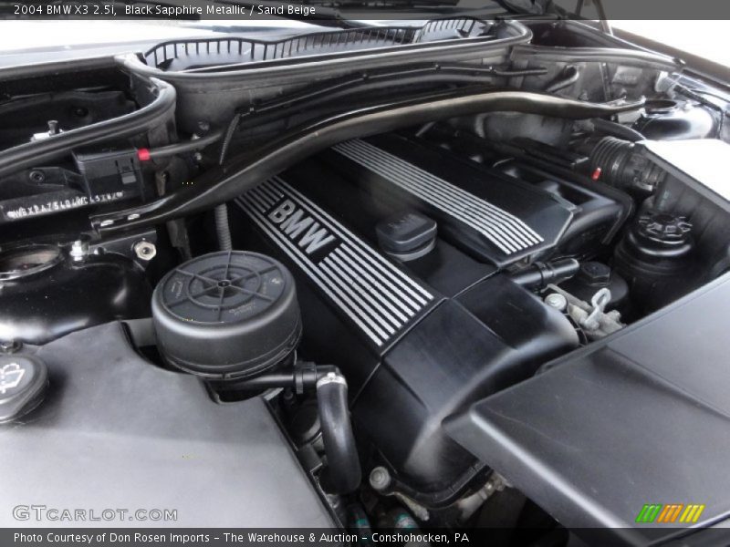 Black Sapphire Metallic / Sand Beige 2004 BMW X3 2.5i