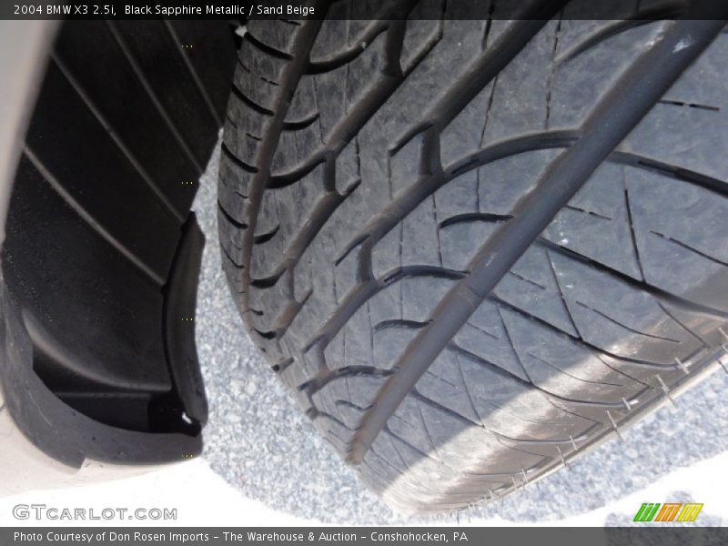 Black Sapphire Metallic / Sand Beige 2004 BMW X3 2.5i