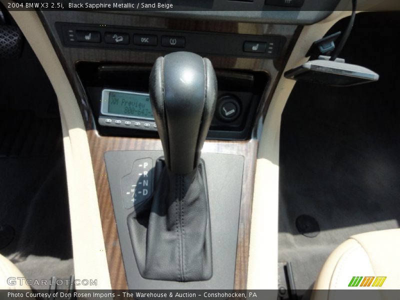 Black Sapphire Metallic / Sand Beige 2004 BMW X3 2.5i