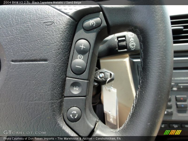 Black Sapphire Metallic / Sand Beige 2004 BMW X3 2.5i