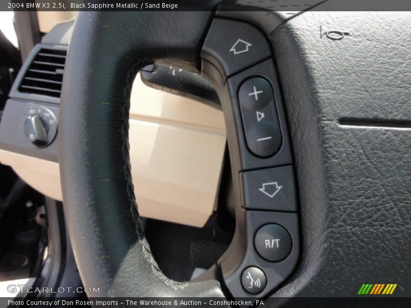 Black Sapphire Metallic / Sand Beige 2004 BMW X3 2.5i