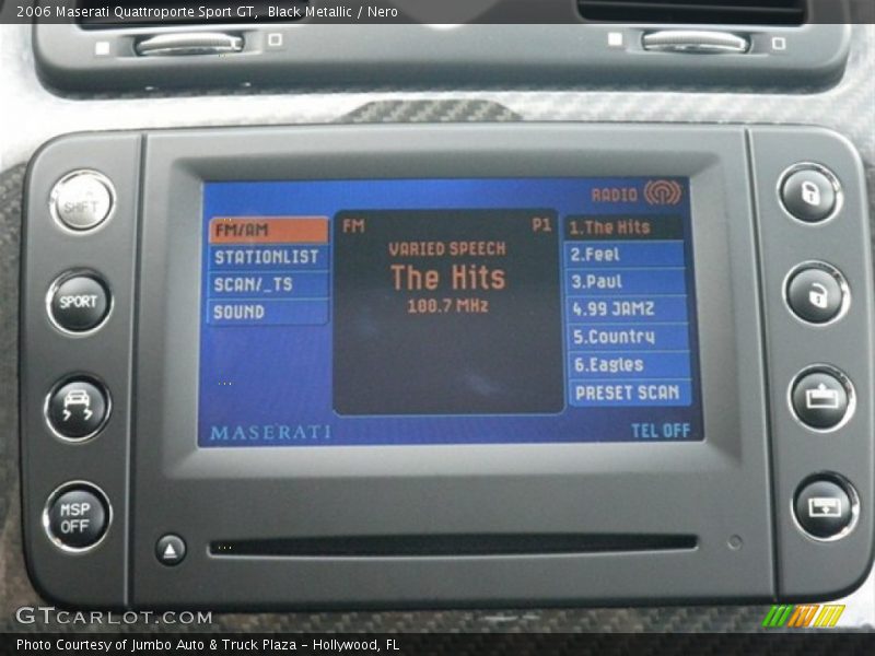 Controls of 2006 Quattroporte Sport GT
