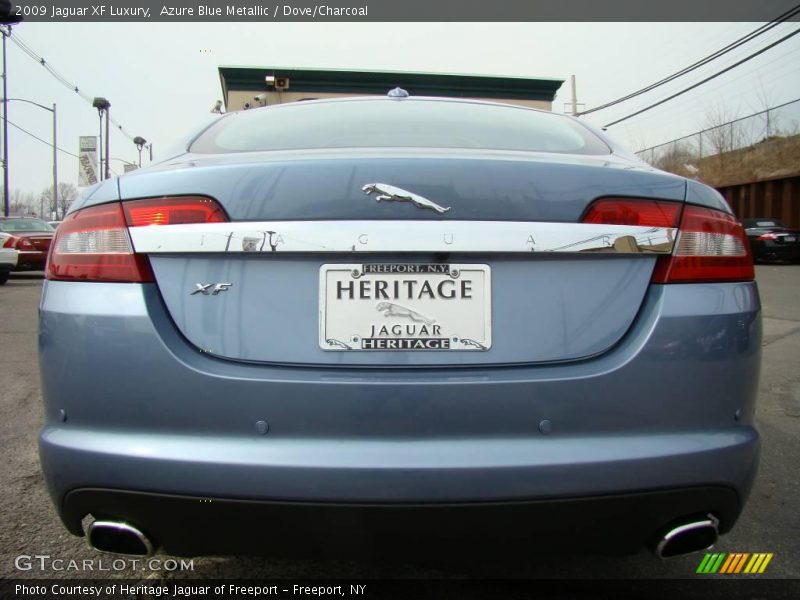 Azure Blue Metallic / Dove/Charcoal 2009 Jaguar XF Luxury