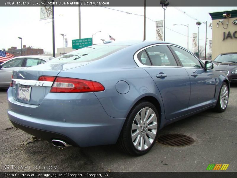 Azure Blue Metallic / Dove/Charcoal 2009 Jaguar XF Luxury
