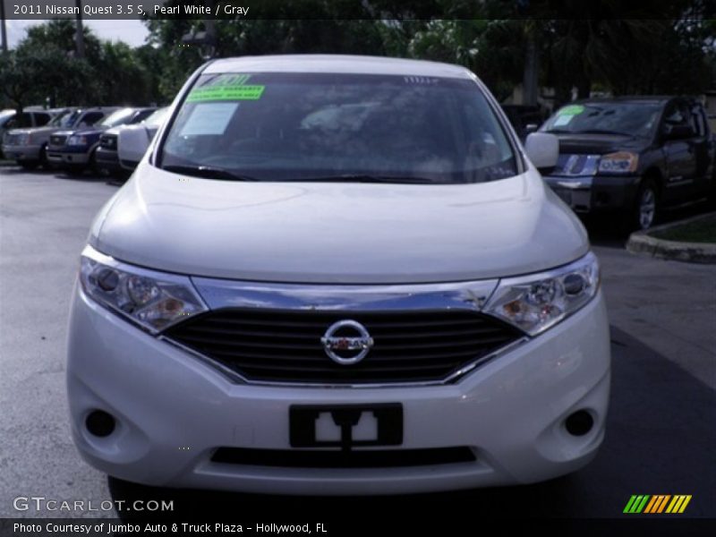 Pearl White / Gray 2011 Nissan Quest 3.5 S