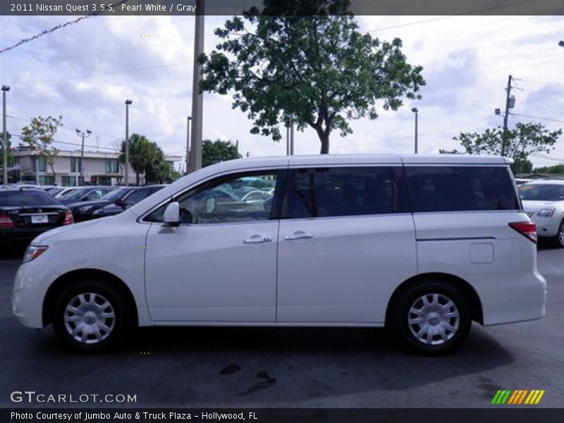 Pearl White / Gray 2011 Nissan Quest 3.5 S