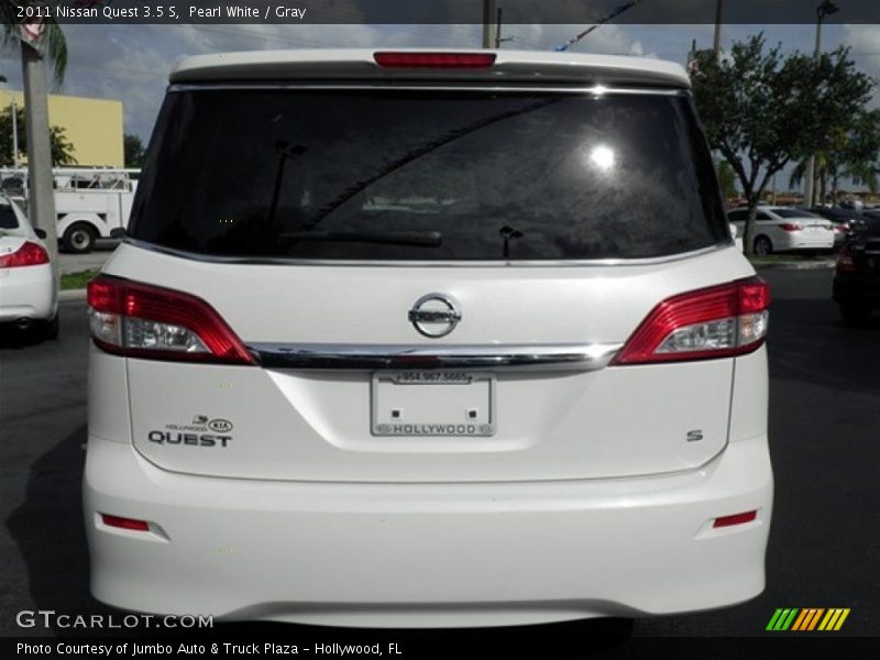 Pearl White / Gray 2011 Nissan Quest 3.5 S