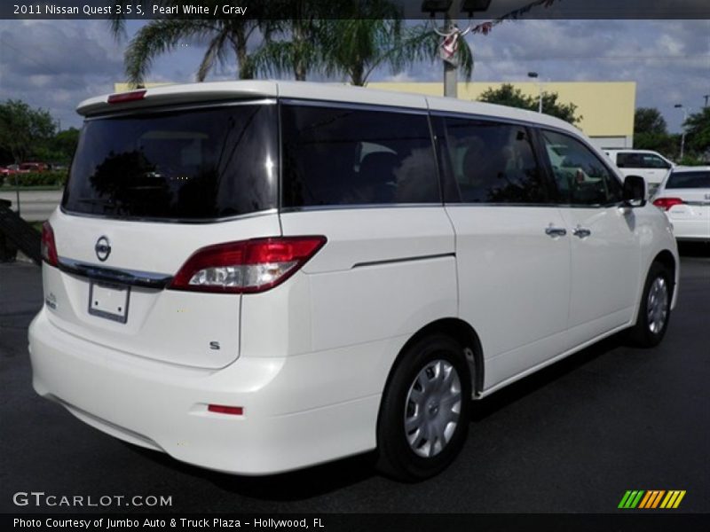 Pearl White / Gray 2011 Nissan Quest 3.5 S