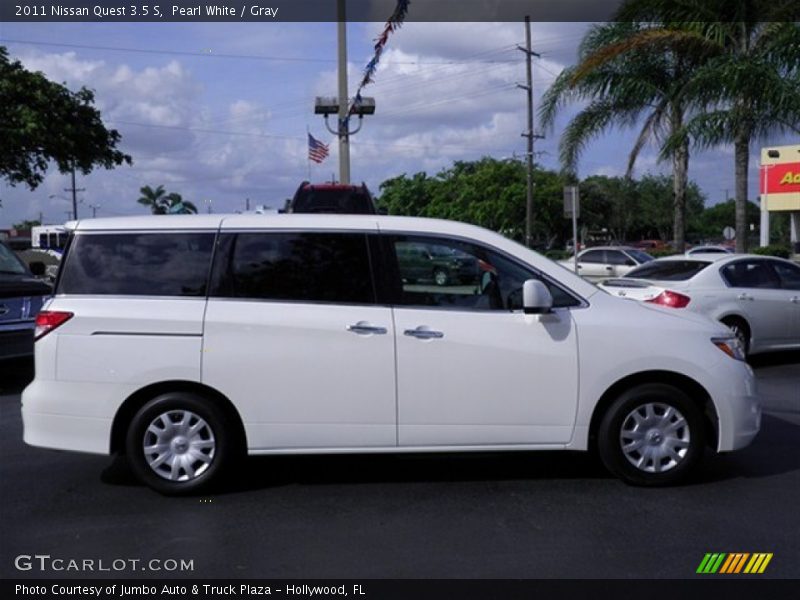 Pearl White / Gray 2011 Nissan Quest 3.5 S