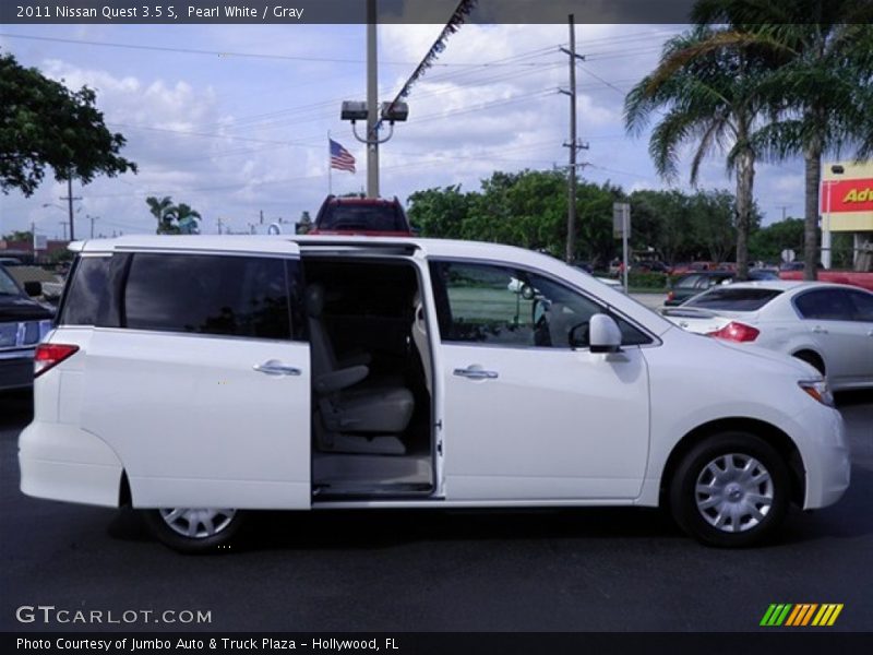 Pearl White / Gray 2011 Nissan Quest 3.5 S