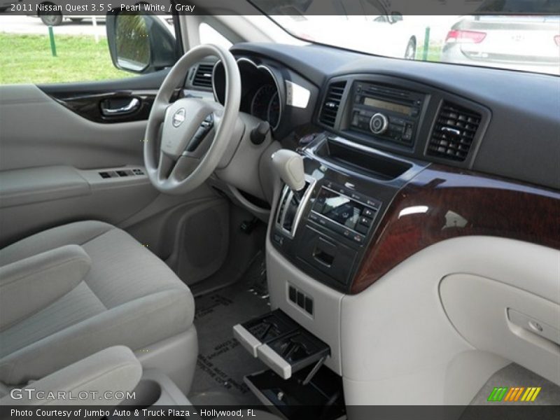 Pearl White / Gray 2011 Nissan Quest 3.5 S