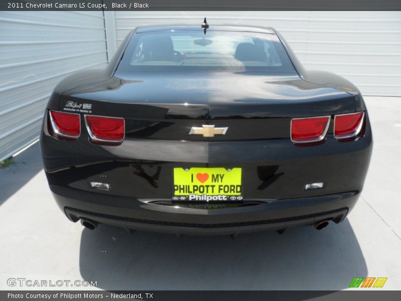 Black / Black 2011 Chevrolet Camaro LS Coupe