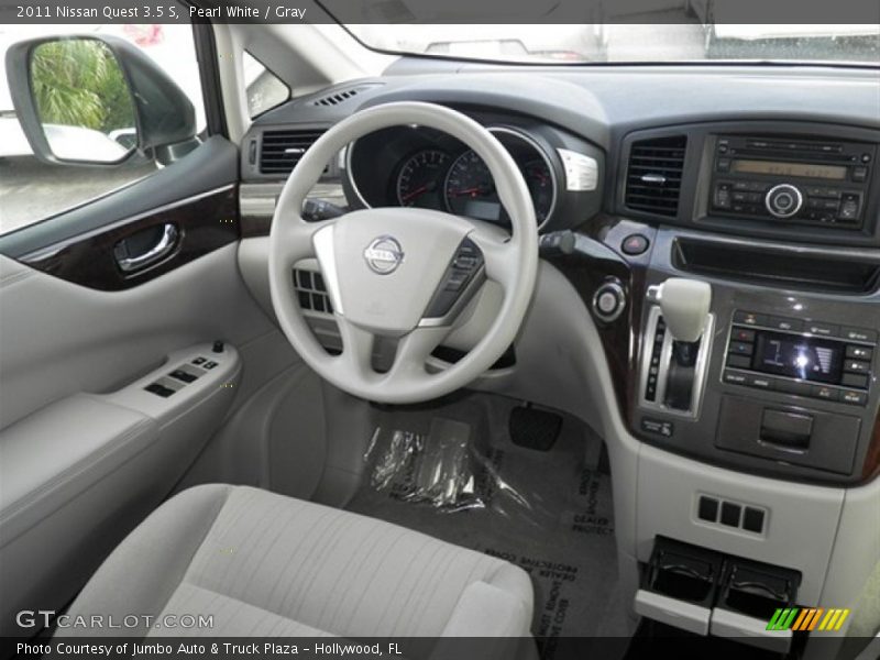 Pearl White / Gray 2011 Nissan Quest 3.5 S