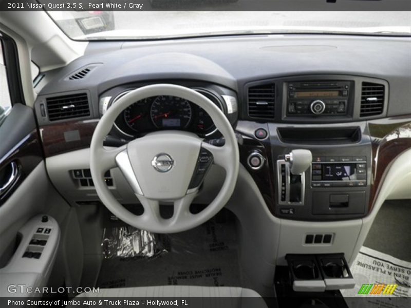 Pearl White / Gray 2011 Nissan Quest 3.5 S