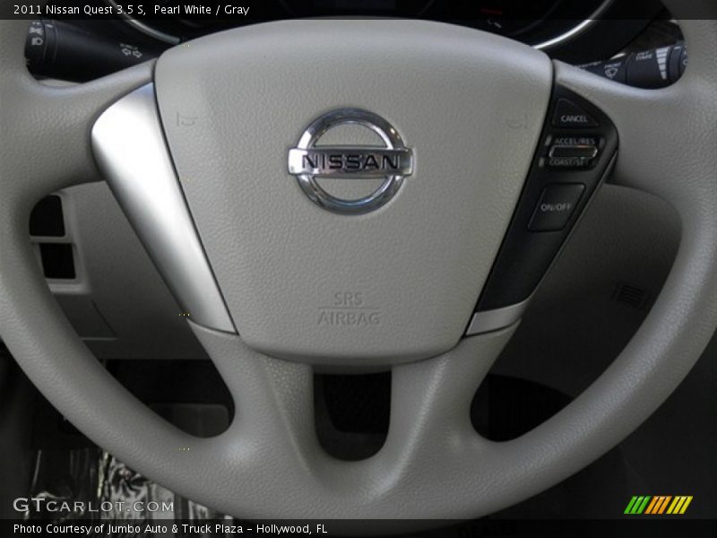 Pearl White / Gray 2011 Nissan Quest 3.5 S