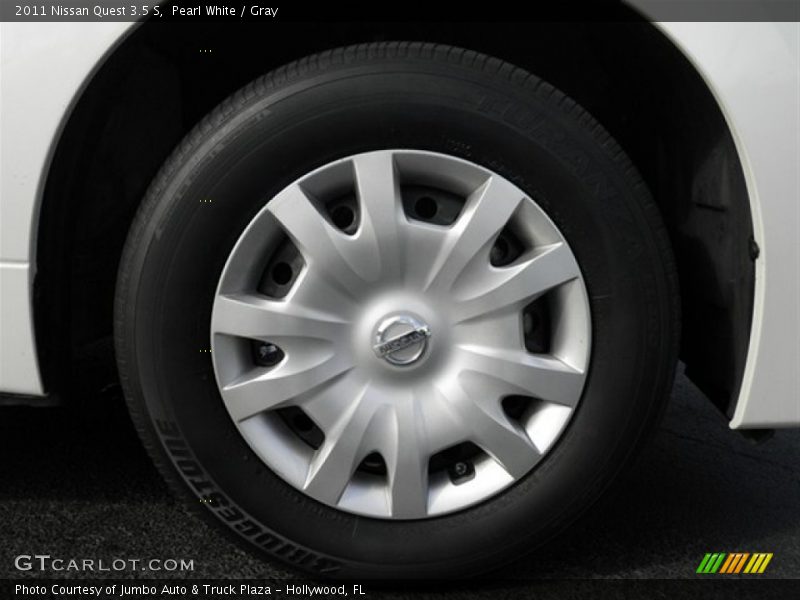 Pearl White / Gray 2011 Nissan Quest 3.5 S