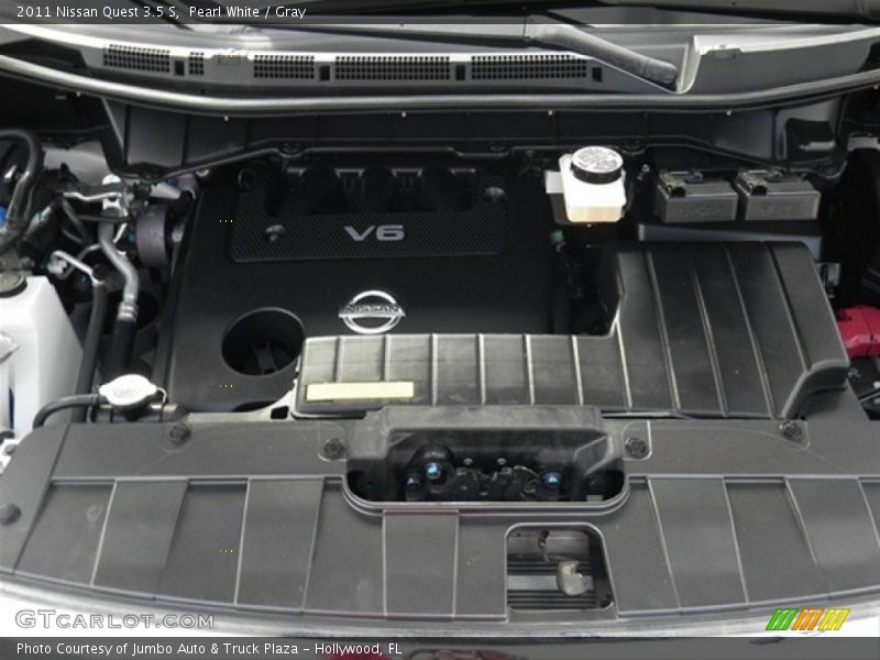 Pearl White / Gray 2011 Nissan Quest 3.5 S