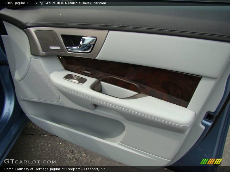 Azure Blue Metallic / Dove/Charcoal 2009 Jaguar XF Luxury