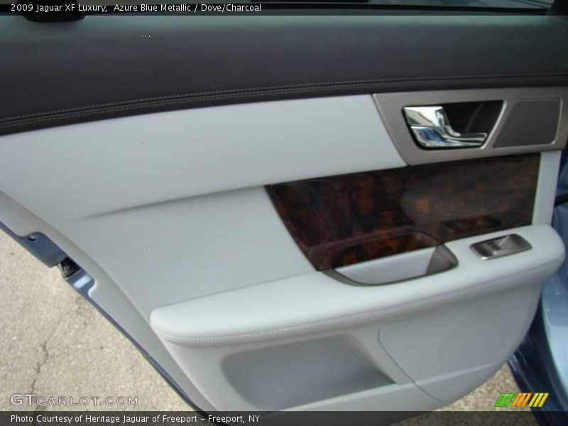 Azure Blue Metallic / Dove/Charcoal 2009 Jaguar XF Luxury