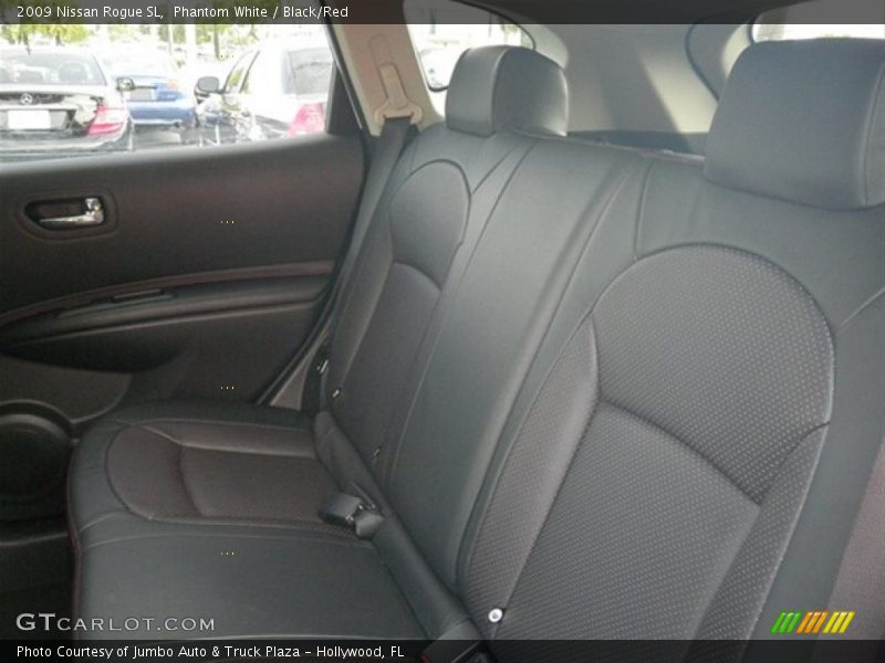 Phantom White / Black/Red 2009 Nissan Rogue SL