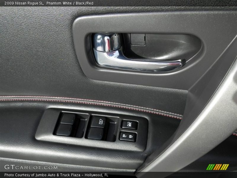 Phantom White / Black/Red 2009 Nissan Rogue SL