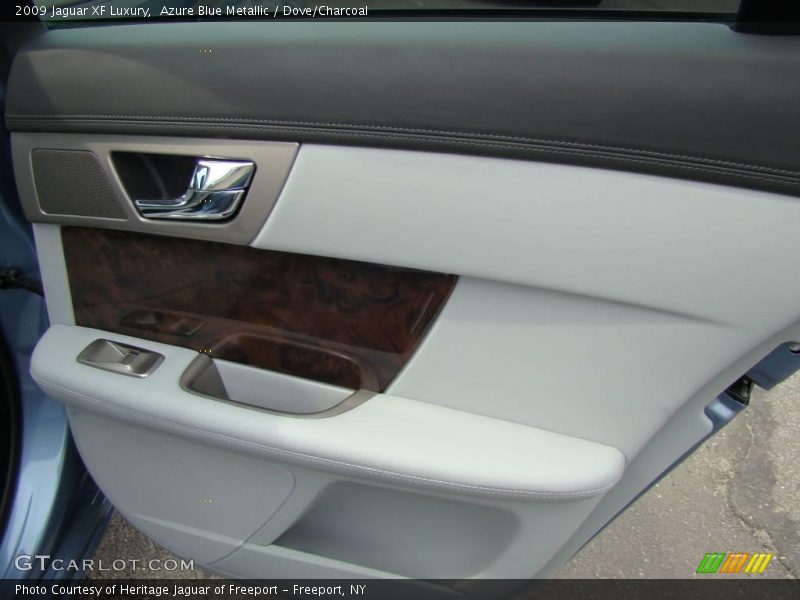 Azure Blue Metallic / Dove/Charcoal 2009 Jaguar XF Luxury
