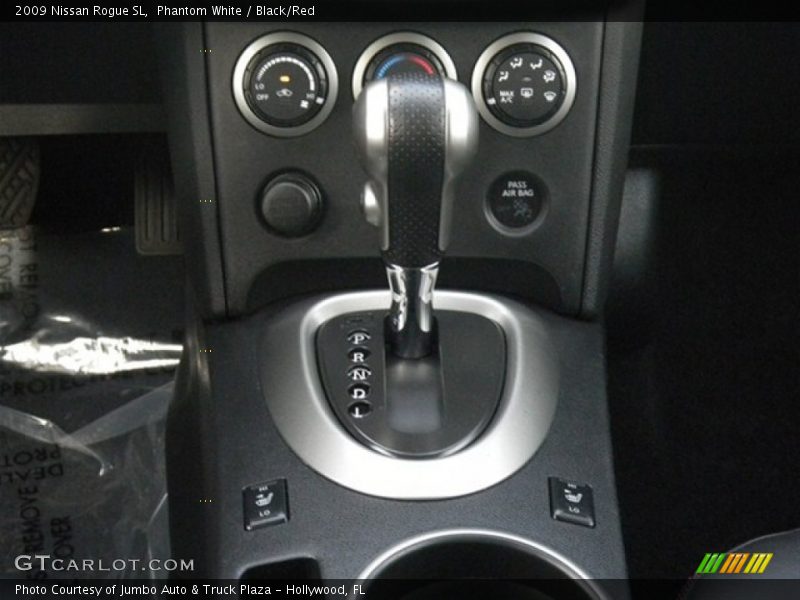 Phantom White / Black/Red 2009 Nissan Rogue SL