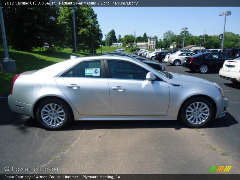 Radiant Silver Metallic / Light Titanium/Ebony 2012 Cadillac CTS 3.0 Sedan