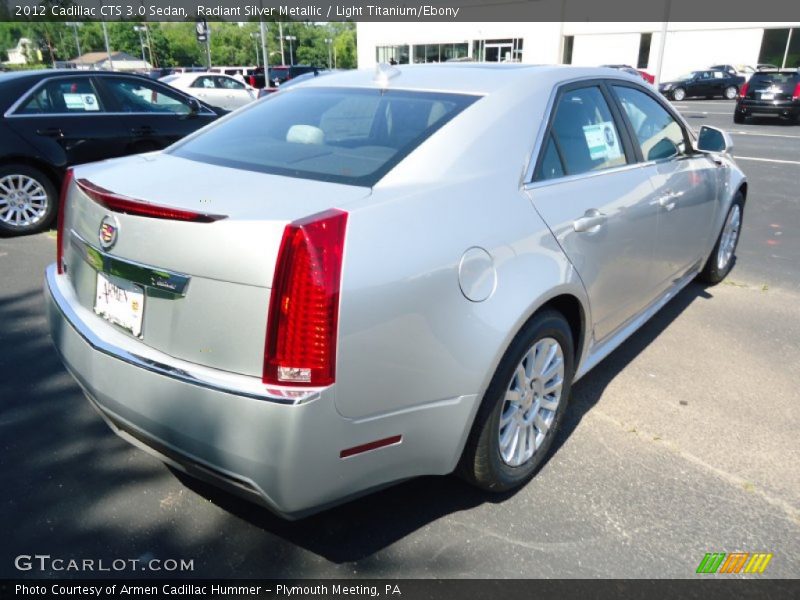 Radiant Silver Metallic / Light Titanium/Ebony 2012 Cadillac CTS 3.0 Sedan
