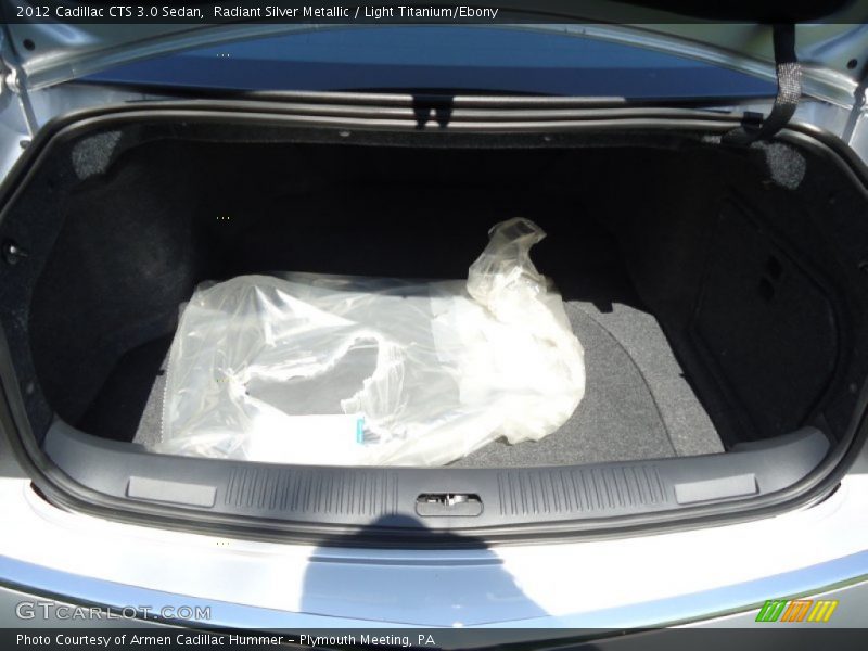 Radiant Silver Metallic / Light Titanium/Ebony 2012 Cadillac CTS 3.0 Sedan