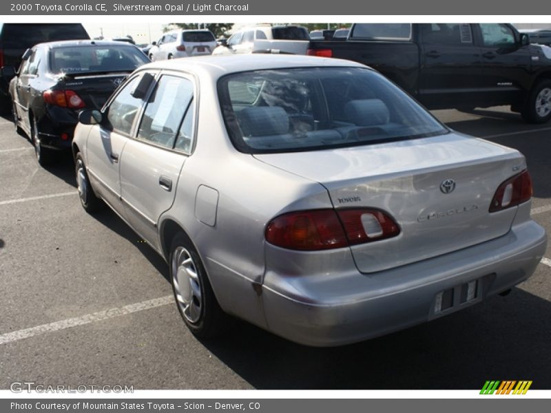 Silverstream Opal / Light Charcoal 2000 Toyota Corolla CE