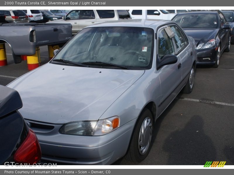 Silverstream Opal / Light Charcoal 2000 Toyota Corolla CE