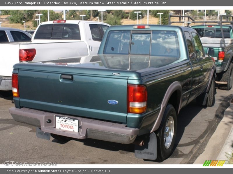 Medium Willow Green Metallic / Medium Prairie Tan 1997 Ford Ranger XLT Extended Cab 4x4