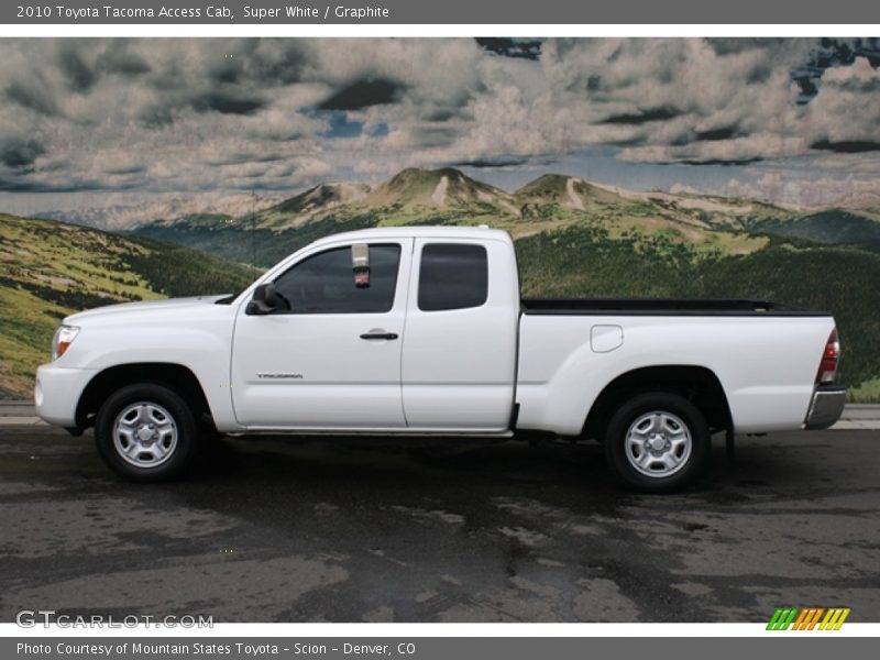 Super White / Graphite 2010 Toyota Tacoma Access Cab