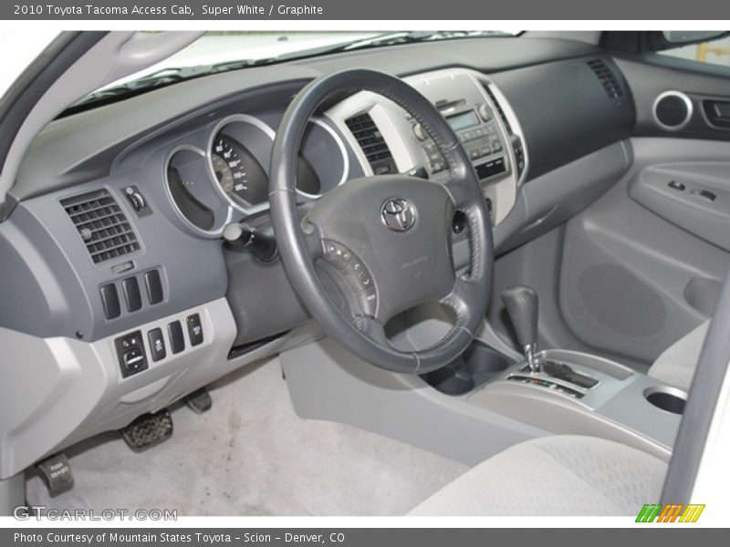 Super White / Graphite 2010 Toyota Tacoma Access Cab