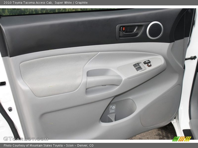 Super White / Graphite 2010 Toyota Tacoma Access Cab