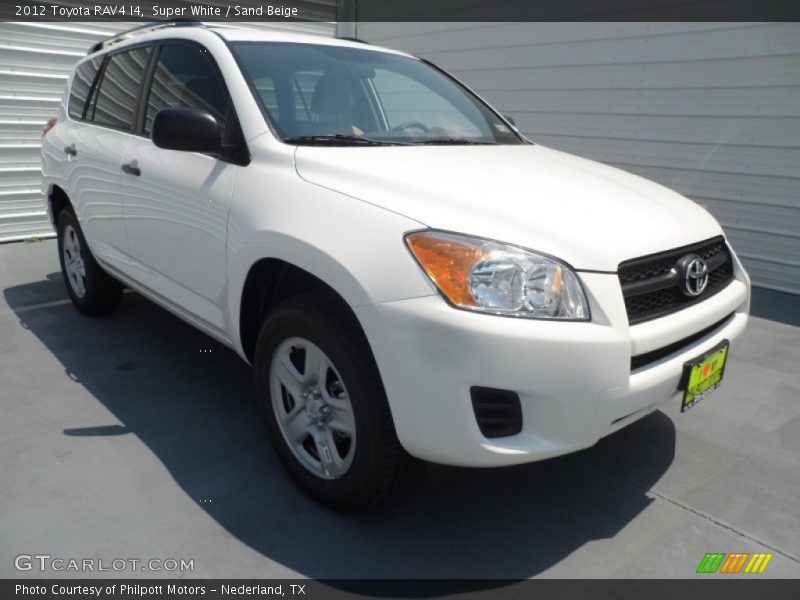 Super White / Sand Beige 2012 Toyota RAV4 I4