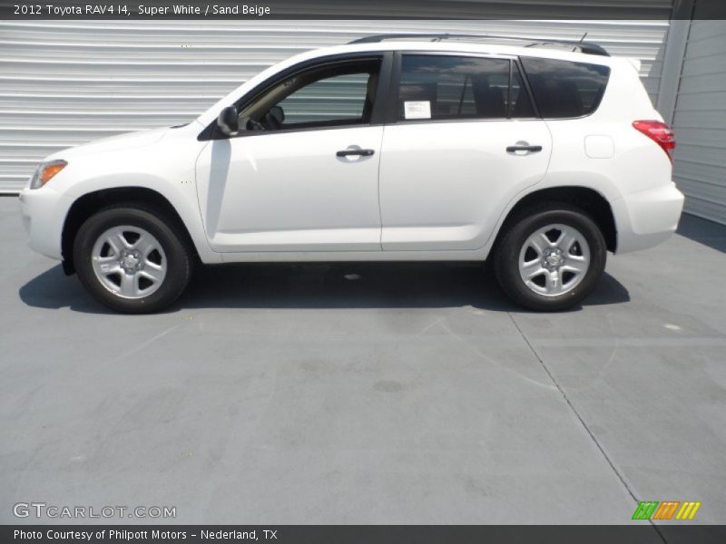 Super White / Sand Beige 2012 Toyota RAV4 I4