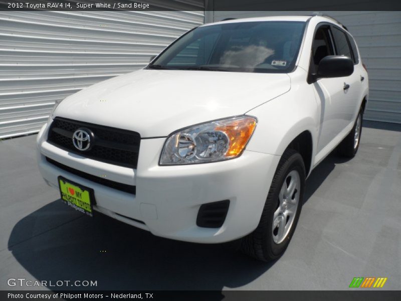 Super White / Sand Beige 2012 Toyota RAV4 I4