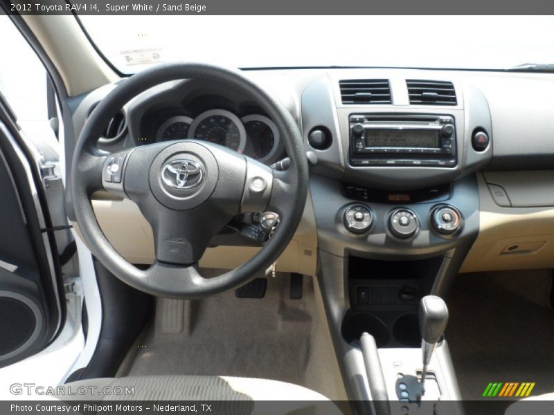 Super White / Sand Beige 2012 Toyota RAV4 I4