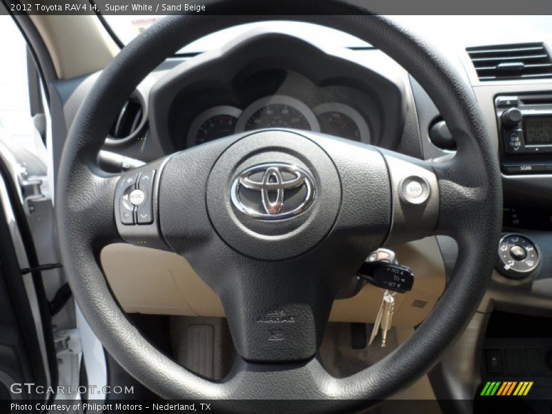 Super White / Sand Beige 2012 Toyota RAV4 I4
