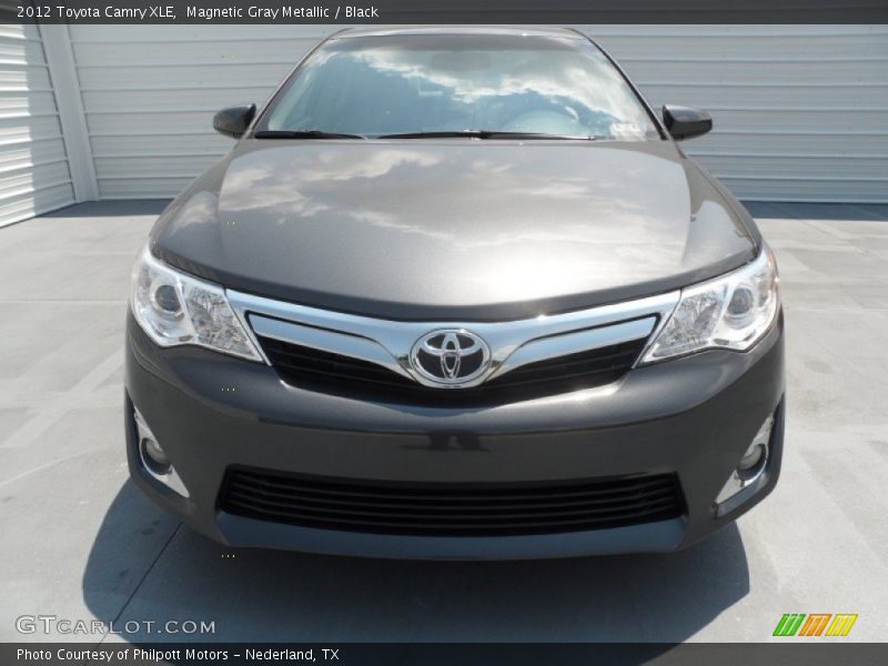 Magnetic Gray Metallic / Black 2012 Toyota Camry XLE