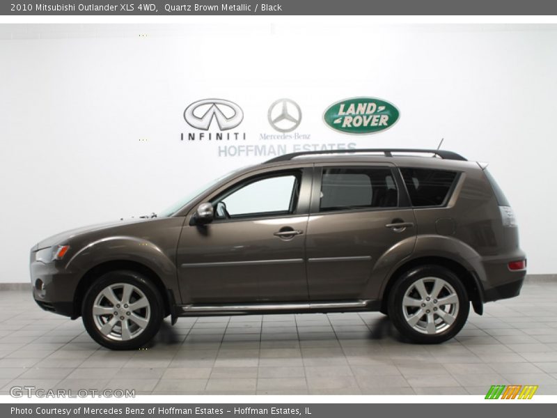 Quartz Brown Metallic / Black 2010 Mitsubishi Outlander XLS 4WD