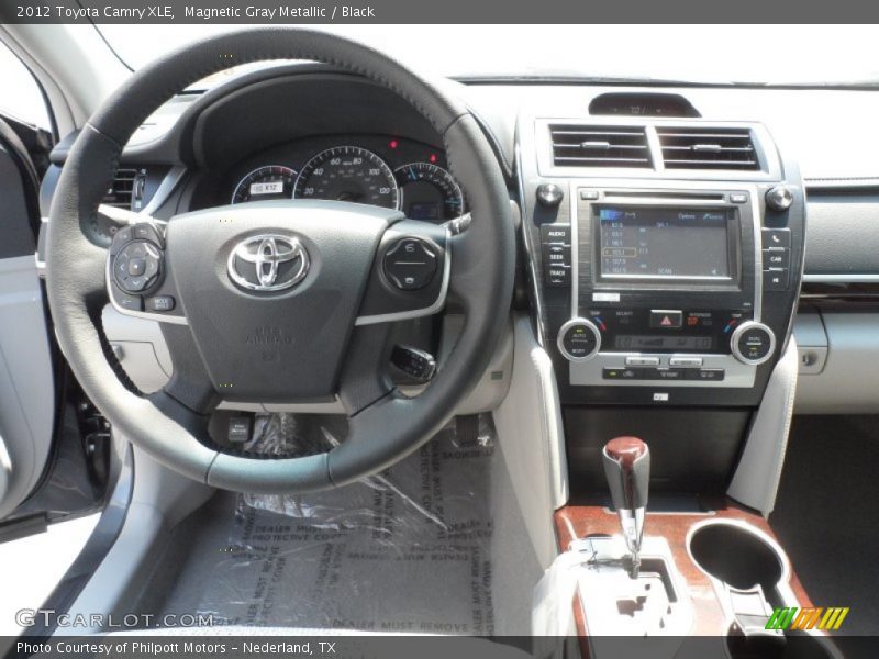Magnetic Gray Metallic / Black 2012 Toyota Camry XLE