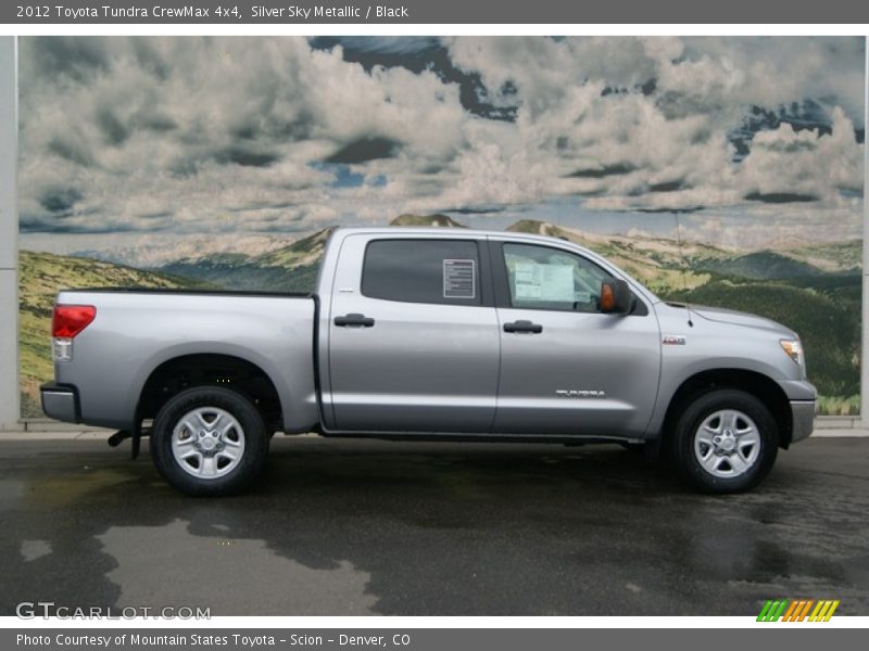 Silver Sky Metallic / Black 2012 Toyota Tundra CrewMax 4x4